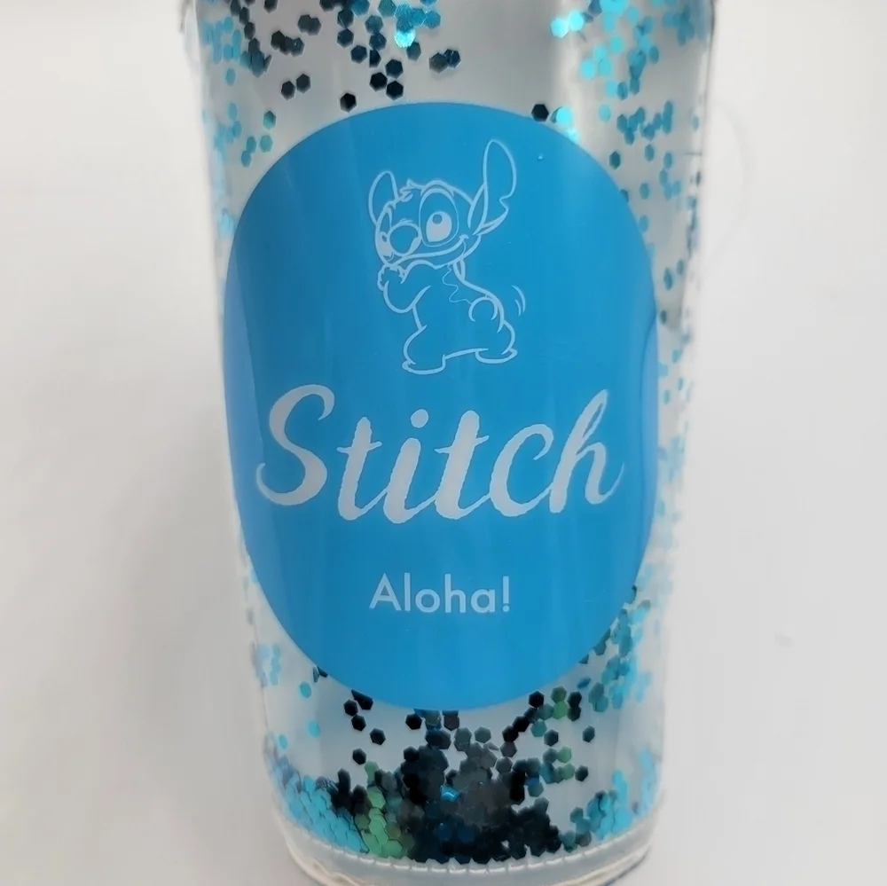 Disney Stitch Pencil Pouch tumbler w straw accessory case